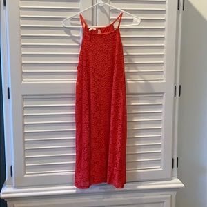 Red Lace Racerback Dress